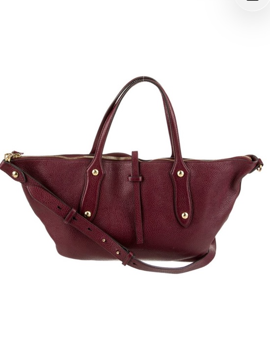 Annabel Ingall Handbags - Annabel Ingall Isabella Burgundy Maroon Top Handle Crossbody Tote